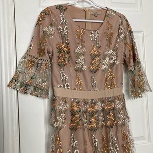 Polagram embroidered dress